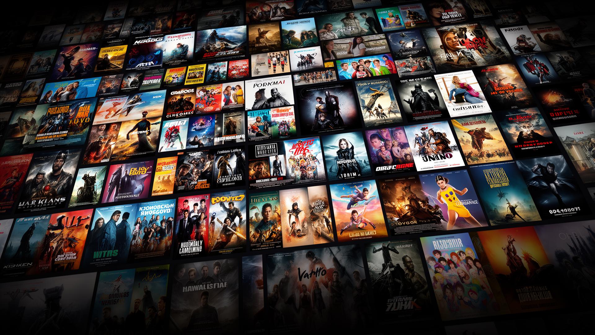 Grade de capas de filmes e séries